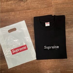 Supreme x Swarovski Box Logo Tee